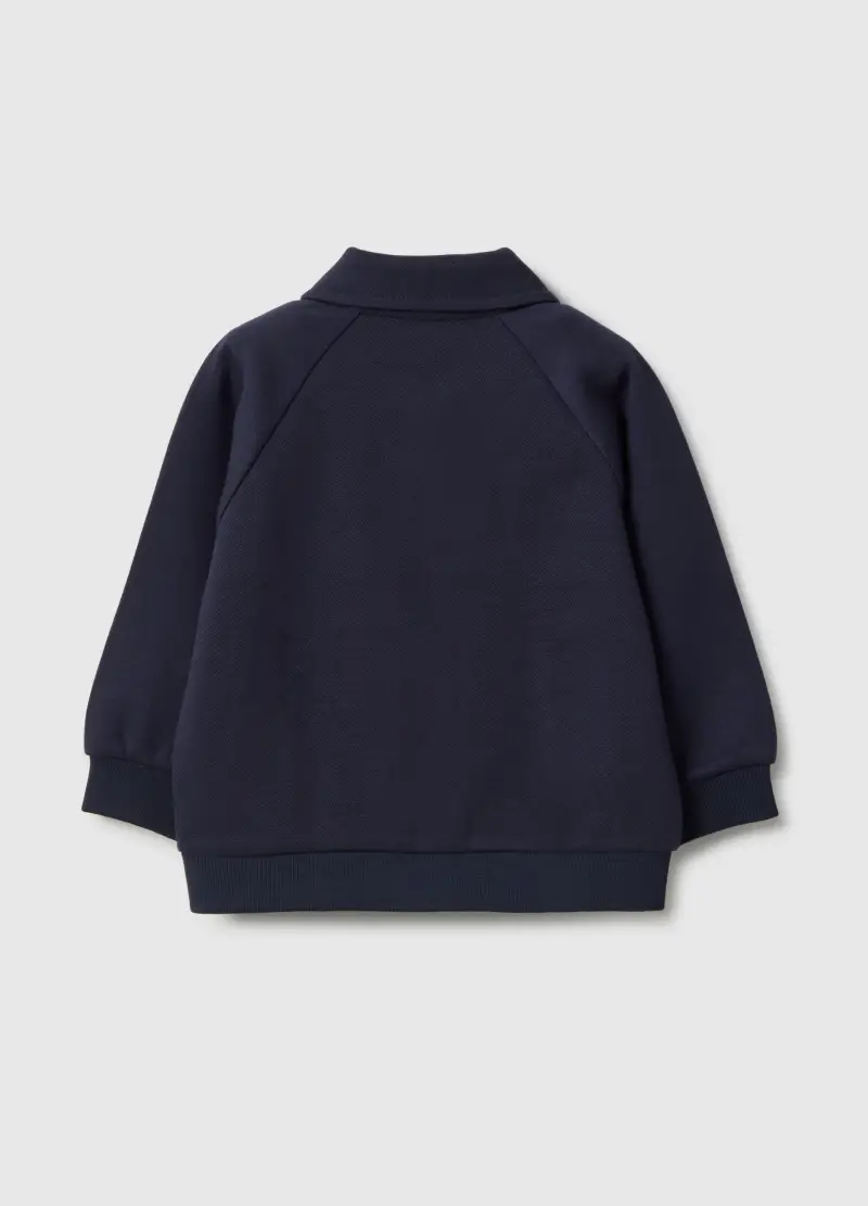 Fagottino Felpa Blu in Misto Cotone Regular Fit per Bambino miniatura 2