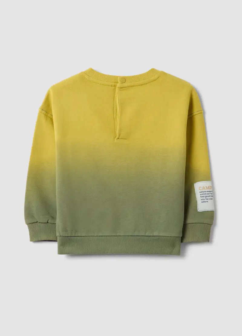 Felpa In Puro Cotone Multicolor Da Bimbo Regular Fit Con Patch, Bambino, Multicolor miniatura 2