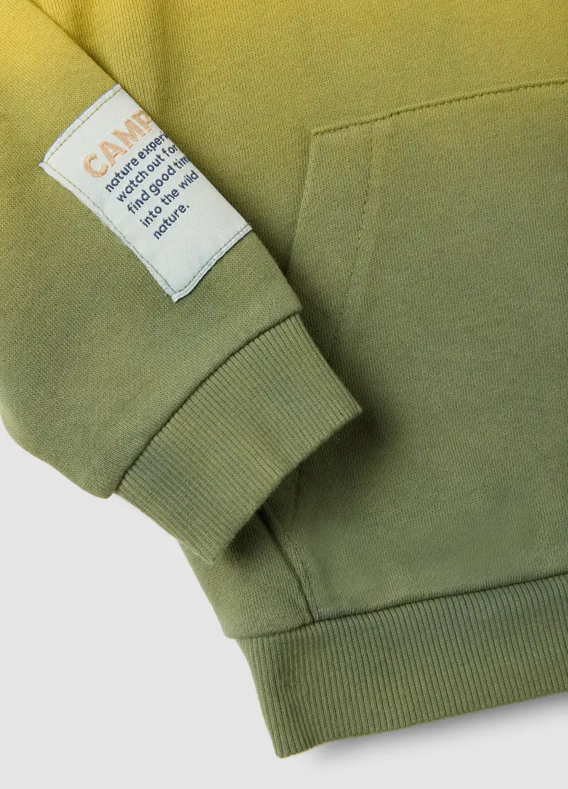 Felpa In Puro Cotone Multicolor Da Bimbo Regular Fit Con Patch, Bambino, Multicolor miniatura 3