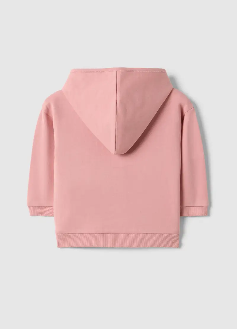 Felpa In Puro Cotone Rosa Da Neonata Regular Fit Con Pupazzo, Rosa miniatura 2