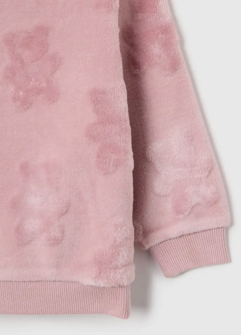 Felpa Rosa Da Bimba Regular Fit Con Scollo Rotondo, Bambina, Rosa miniatura 3