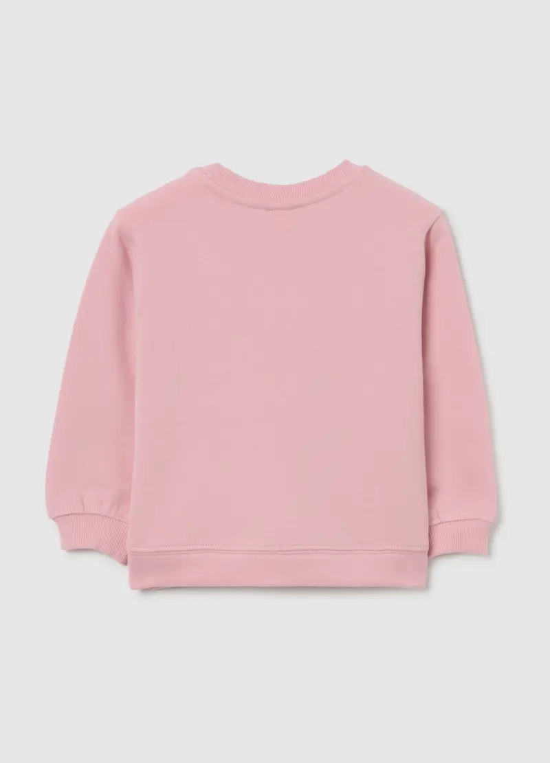 Felpa Rosa In Cotone Con Stampe Divertenti, Bambina, Rosa miniatura 2