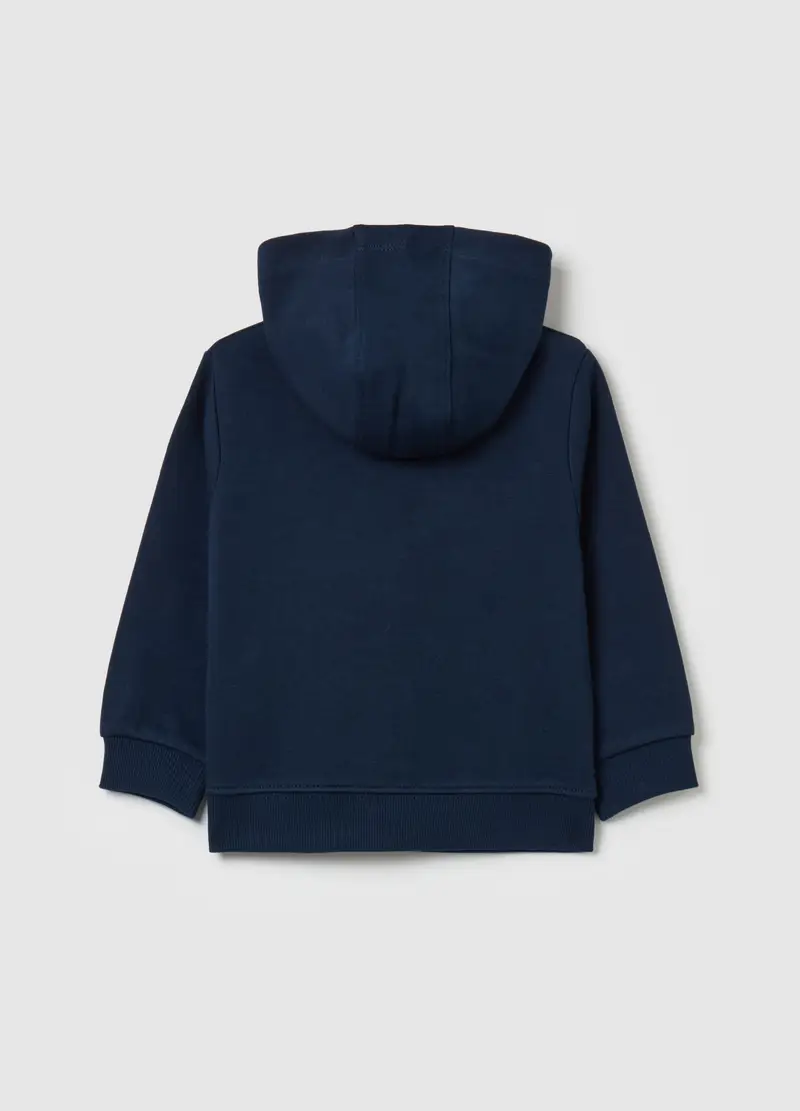 Full-zip In Felpa Con Cappuccio, Bambino, Blu miniatura 2