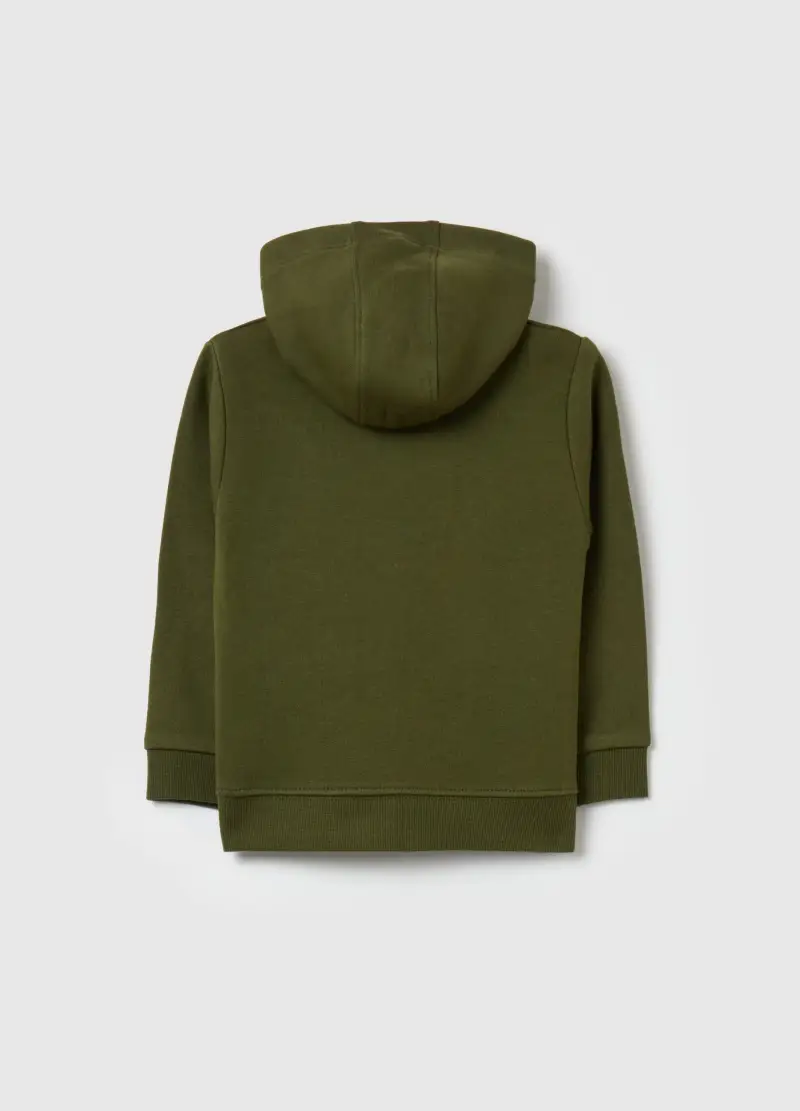 Full-zip In Felpa Con Cappuccio, Bambino, Verde miniatura 2