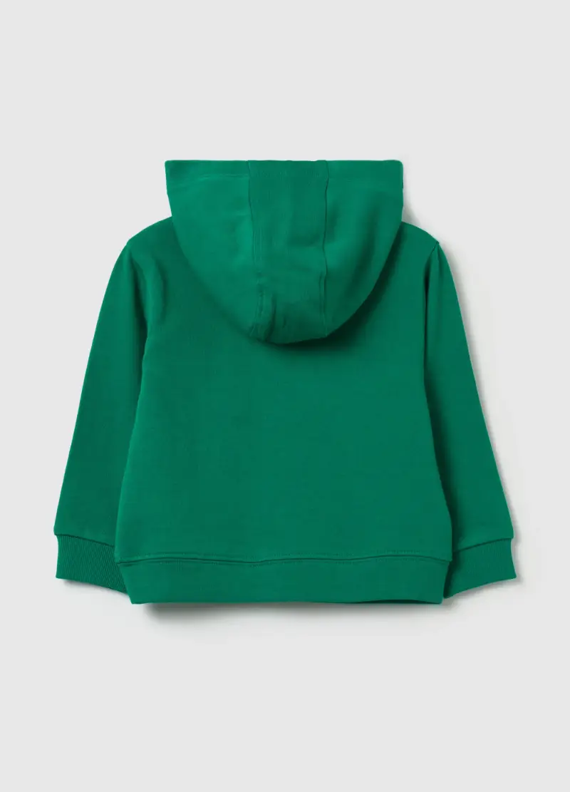 Full-zip In French Terry Con Cappuccio, Bambino, Verde miniatura 2