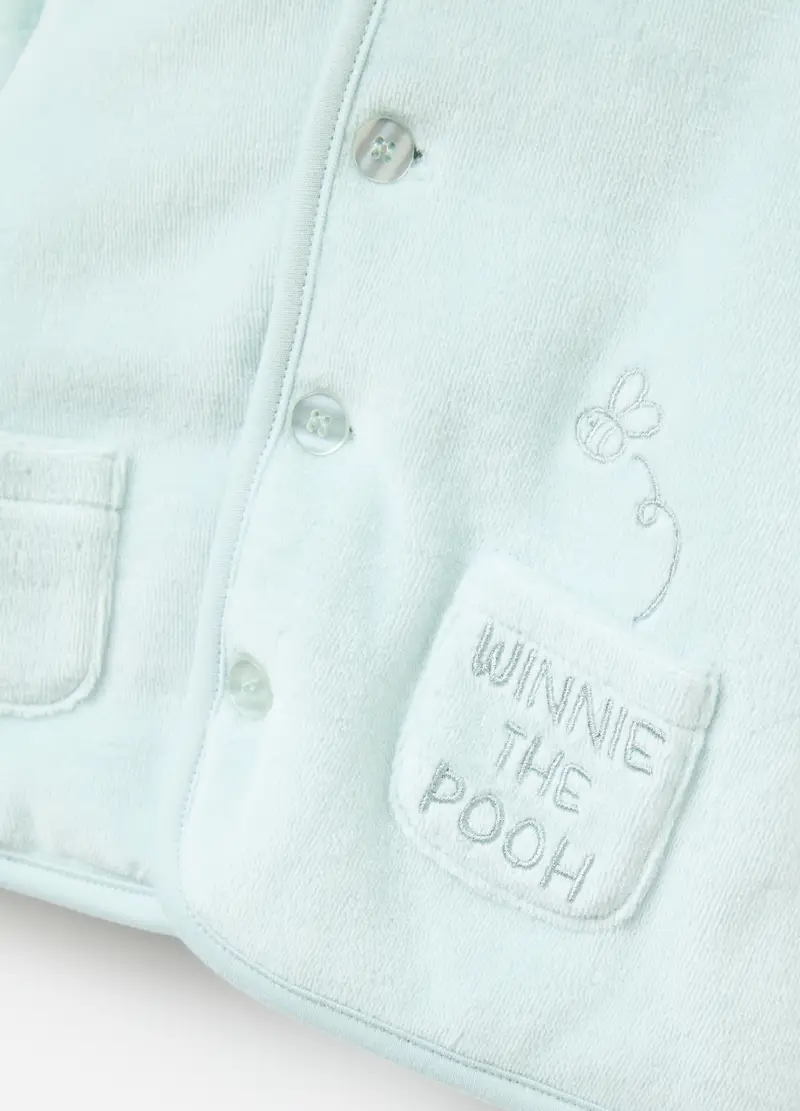 Giacca Con Cappuccio Winnie The Pooh, Unisex, Azzurro miniatura 3