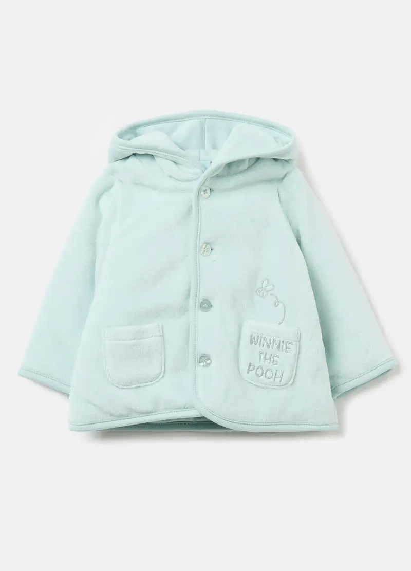 Giacca Con Cappuccio Winnie The Pooh, Unisex, Azzurro