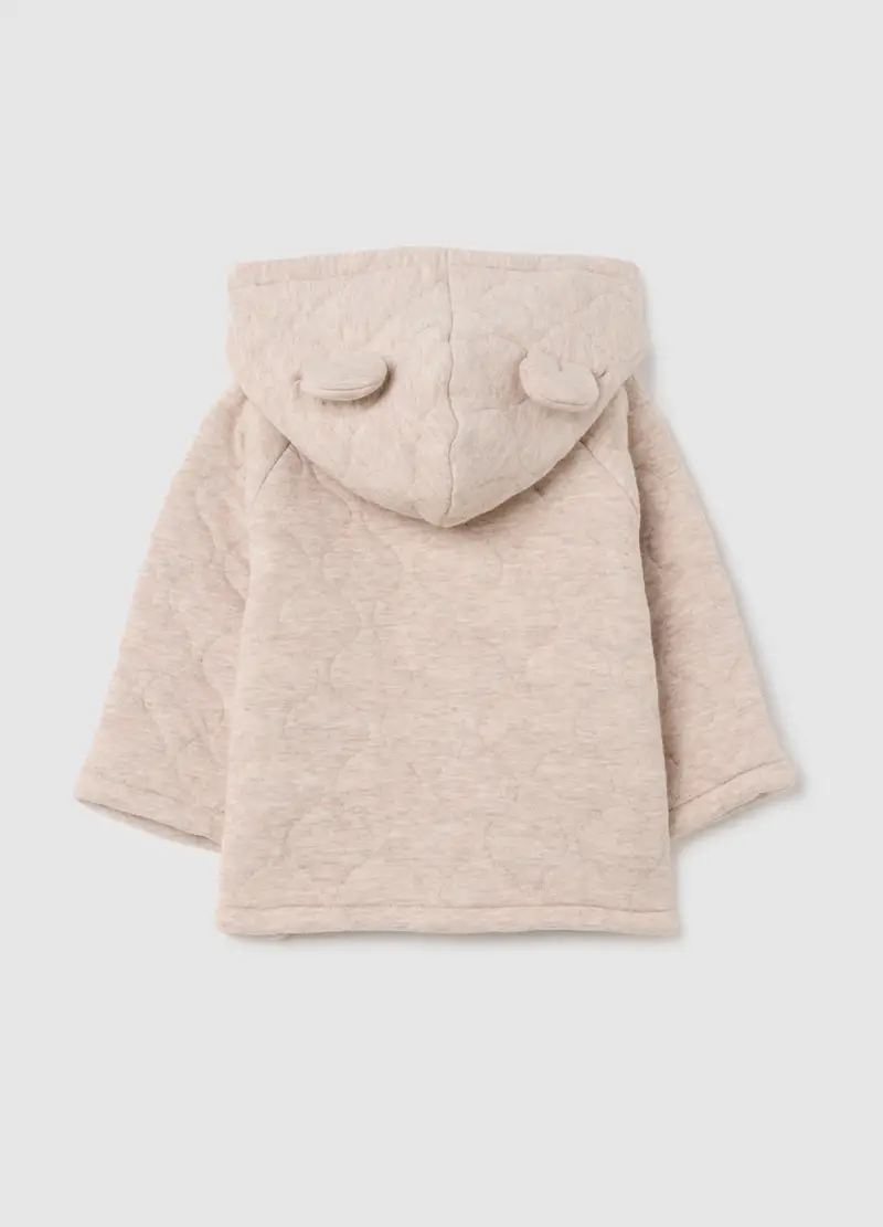 Giacca Da Neonato In Misto Cotone Beige Regular Fit, Unisex, Beige miniatura 2