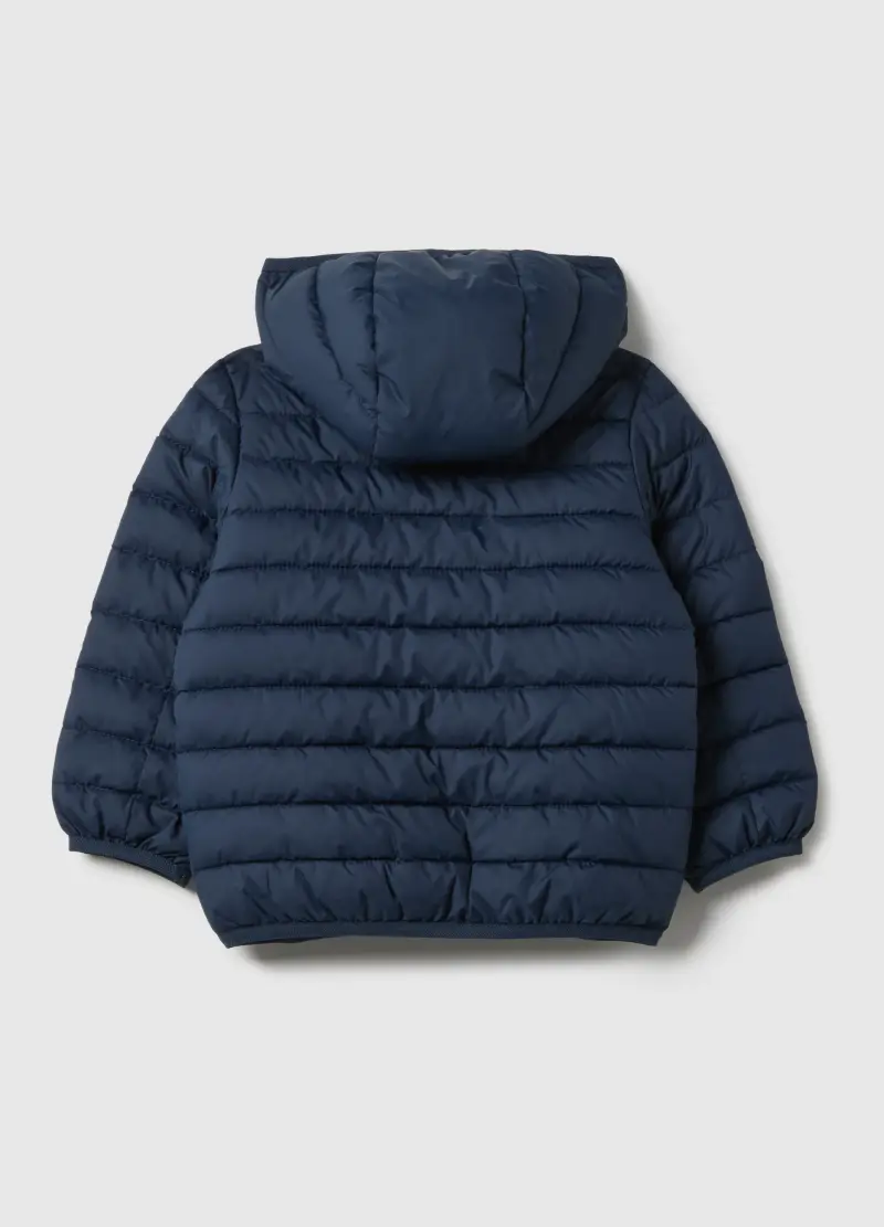 Fagottino Giacca Imbottita Blu con Cappuccio per Bambino miniatura 2