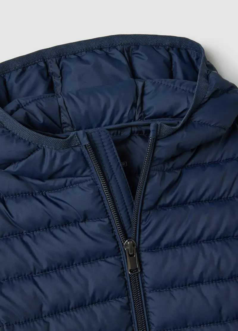 Fagottino Giacca Imbottita Blu con Cappuccio per Bambino miniatura 3