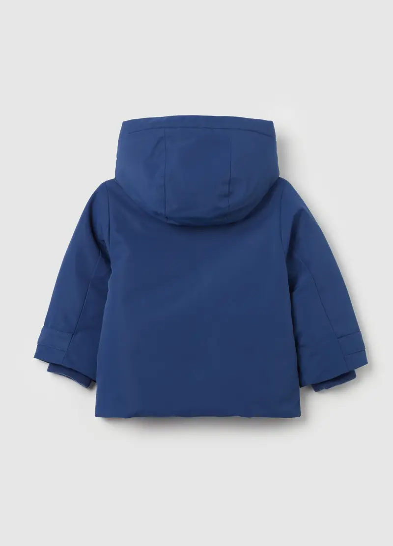 Giacca Imbottita Con Cappuccio, Bambino, Blu miniatura 2