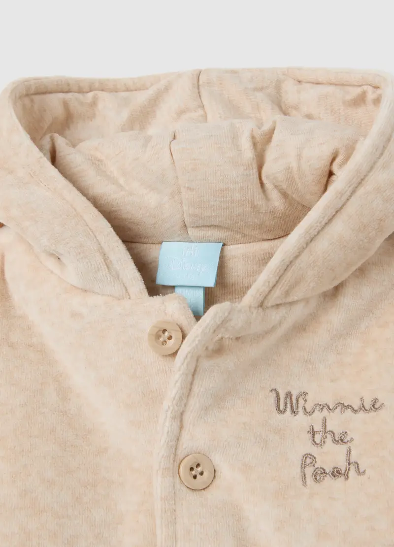 Giacca Imbottita Da Neonato In Misto Cotone Beige Regular Fit, Unisex, Beige miniatura 3