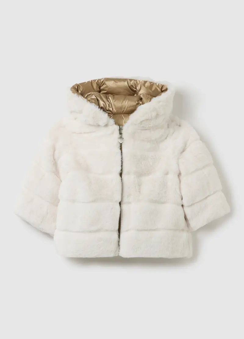 Giacca Imbottita Dorata Da Neonata Regular Fit, Bambina, Multicolor miniatura 2