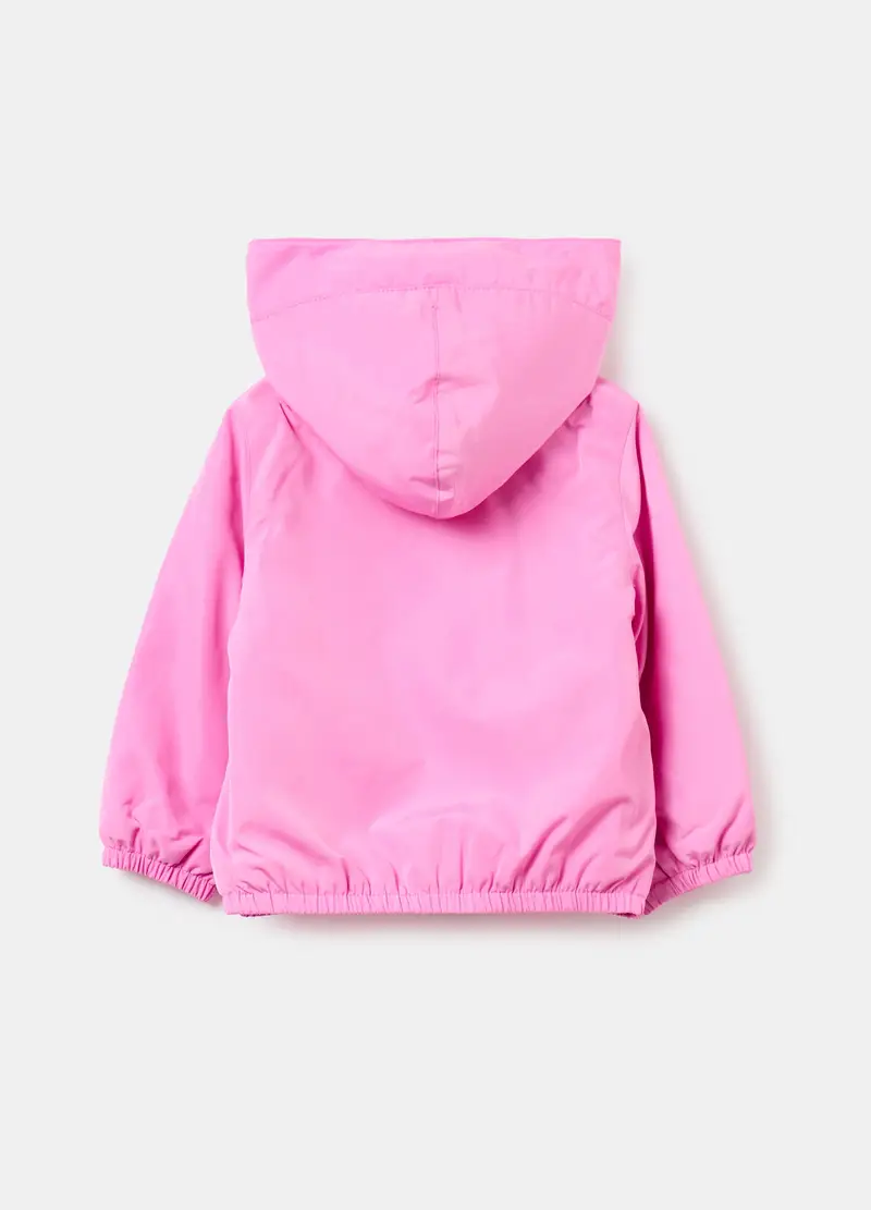 Giacca Impermeabile Con Cappuccio, Bambina, Rosa miniatura 2