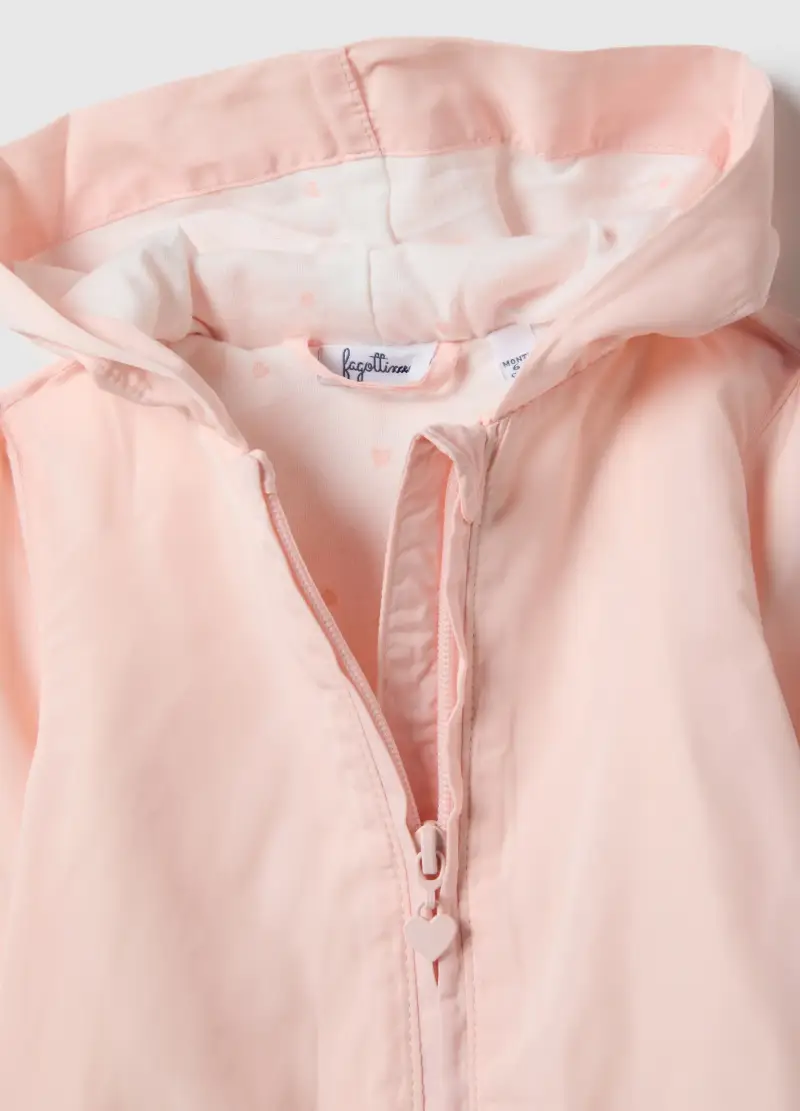Giacca Impermeabile Rosa Regular Fit Con Cappuccio Per Neonata, Rosa miniatura 3