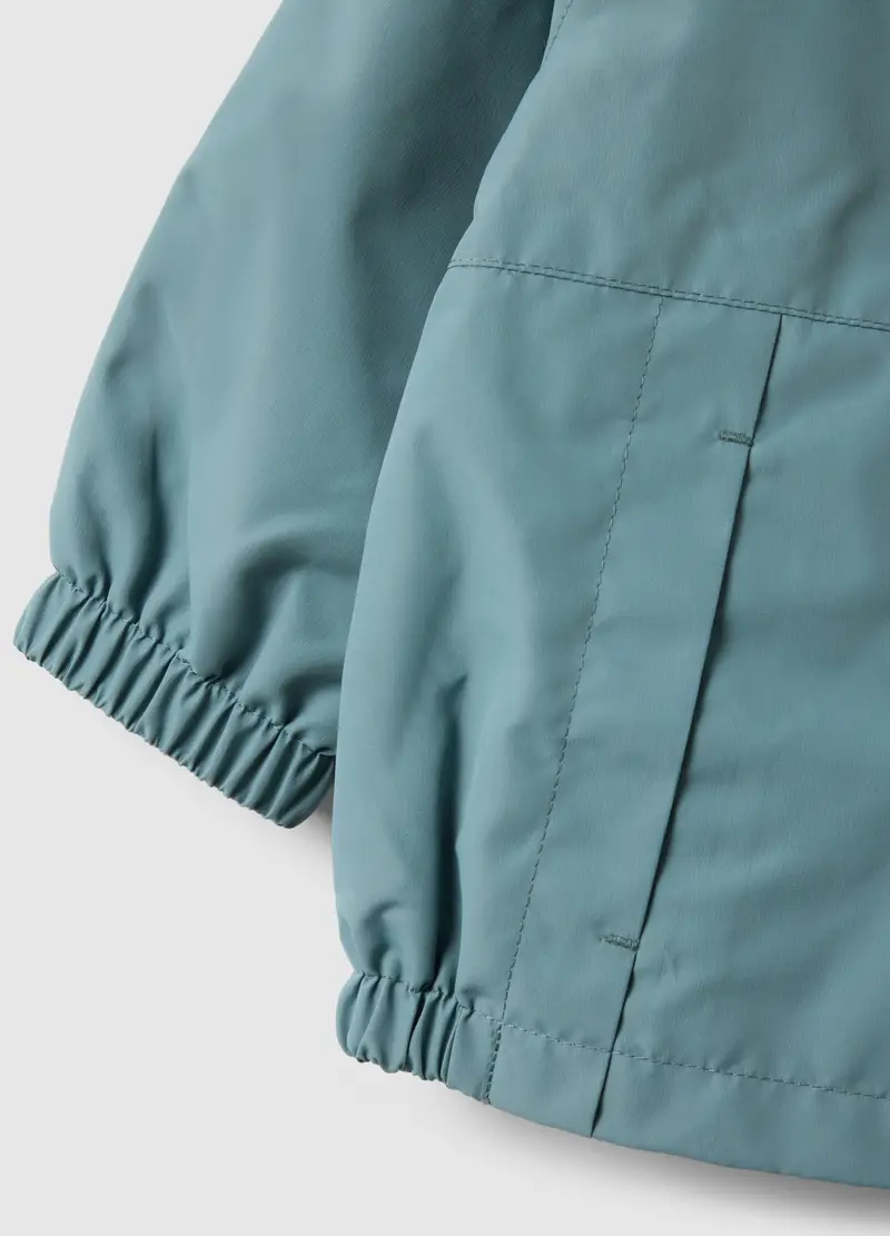 Giacca Leggera Azzurra Da Bimbo Regular Fit Con Full Zip E Cappuccio, Bambino, Azzurro miniatura 3