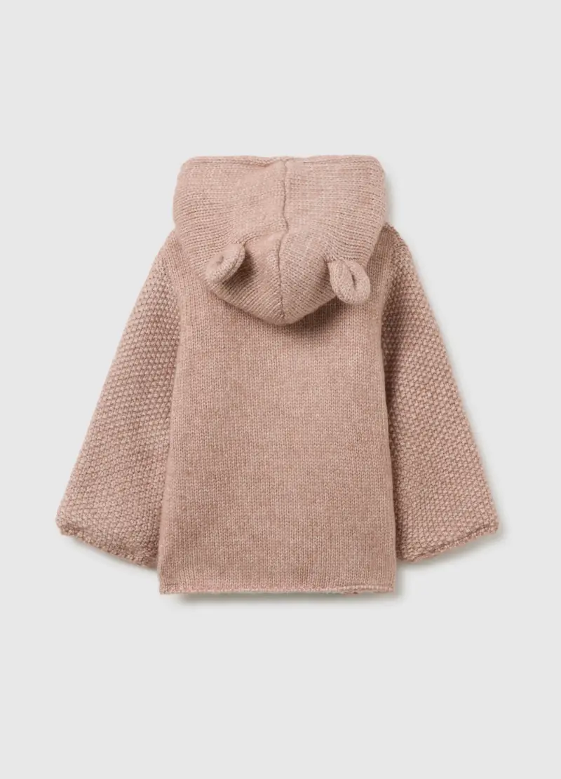 Giacca Rosa Con Cappuccio Da Neonata Regular Fit Con Dettagli Floreali, Rosa miniatura 2