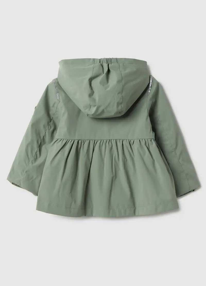 Giacca Verde Regular Fit Con Cappuccio Per Bimbo, Bambina, Verde miniatura 2