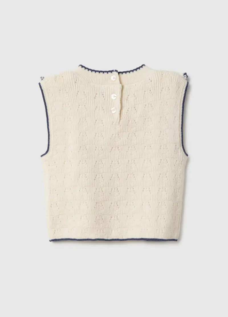 FAGOTTINO Gilet Bambina Beige 4154187 miniatura 2