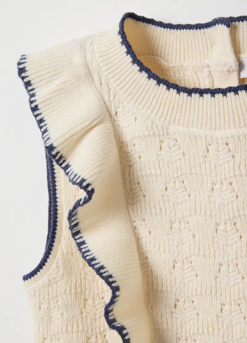 FAGOTTINO Gilet Bambina Beige 4154187 miniatura 3