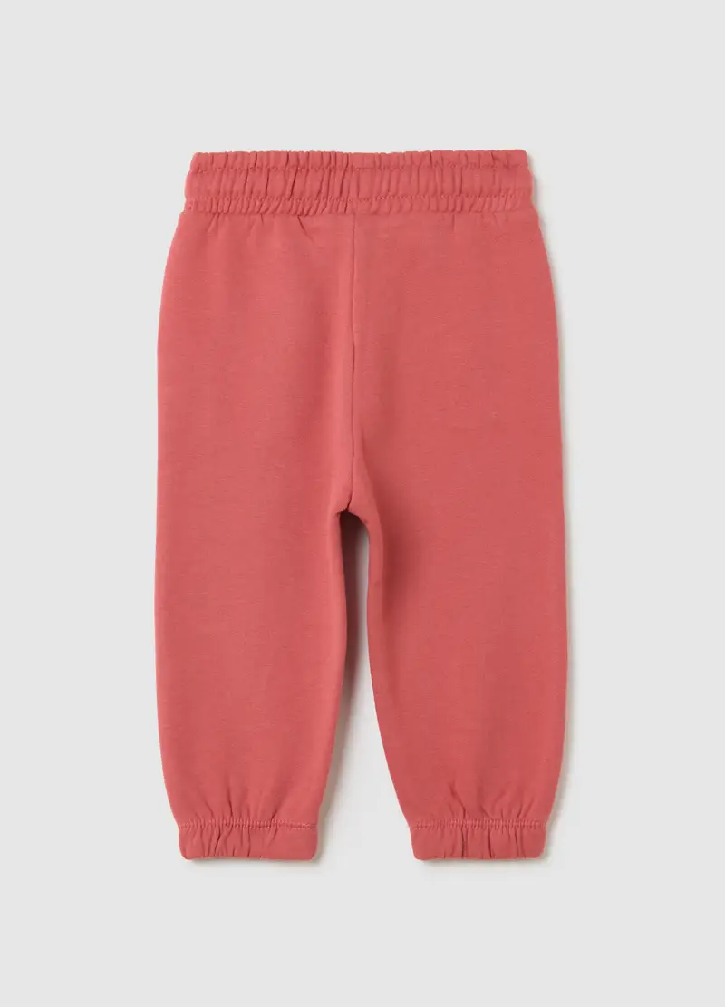 Jogger Da Bambina In Puro Cotone Rosa Regular Fit, Rosa miniatura 2