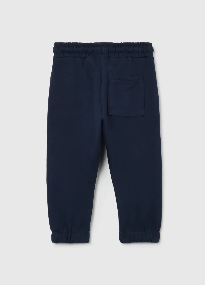 Jogger Da Bimbo In Puro Cotone Blu Regular Fit, Bambino, Blu miniatura 2