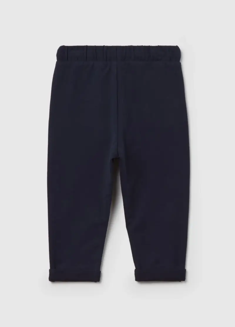 Joggers Con Coulisse E Stampa, Bambina, Blu miniatura 2