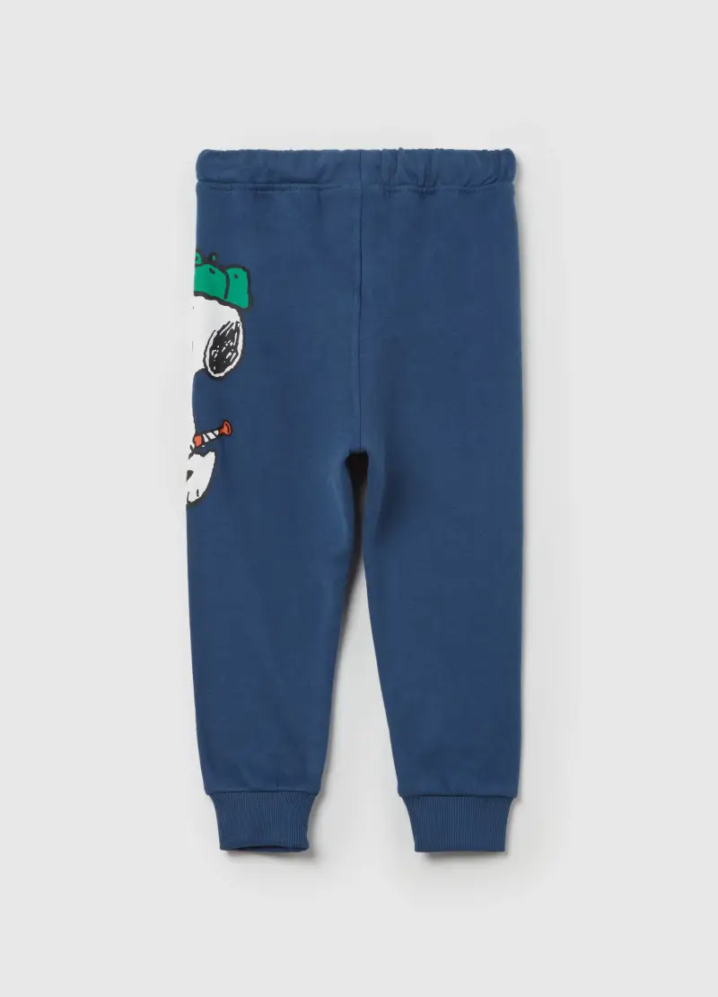 Joggers Con Coulisse E Stampa Snoopy, Bambino, Blu miniatura 2
