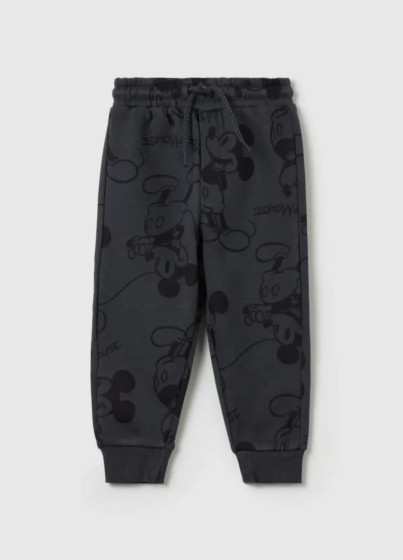 Joggers Con Coulisse E Stampa Topolino, Bambino, Grigio