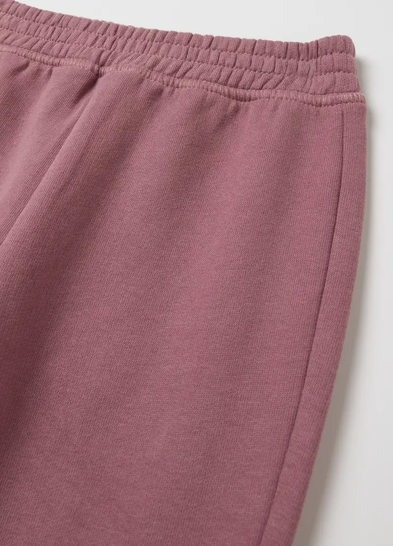 Joggers In Cotone Con Profili Elasticati, Bambina, Rosa miniatura 3