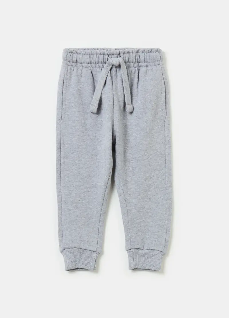 Joggers In Felpa Con Coulisse, Bambino, Grigio