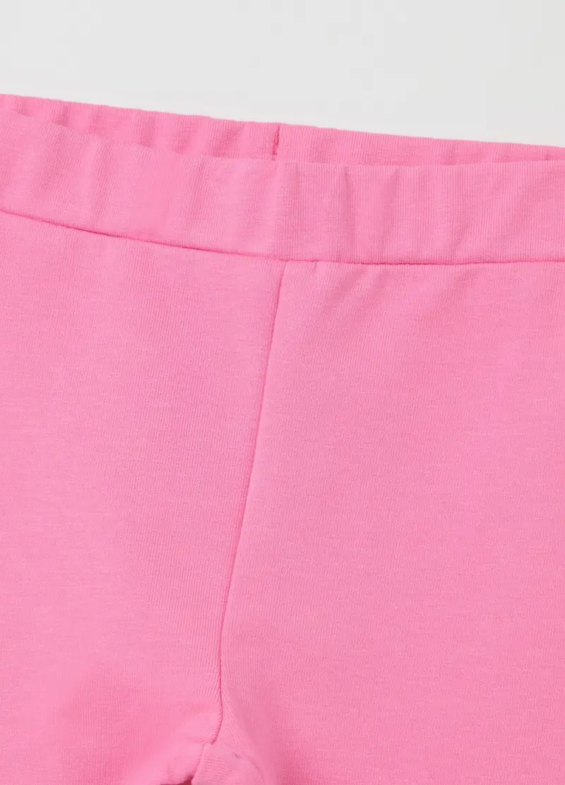 , Jogging Set In Cotone Stretch Stampa Minnie, Bambina, Multicolor miniatura 3