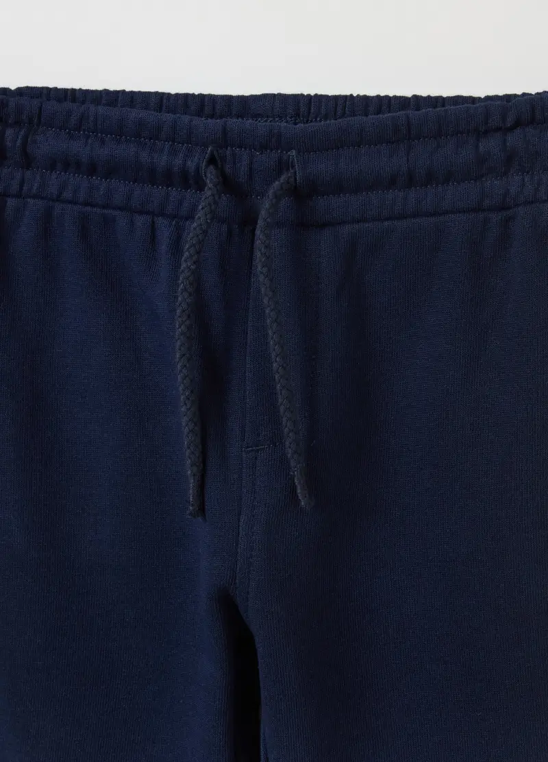 Jogging Set In French Terry Con Stampa, Bambino, Blu miniatura 3