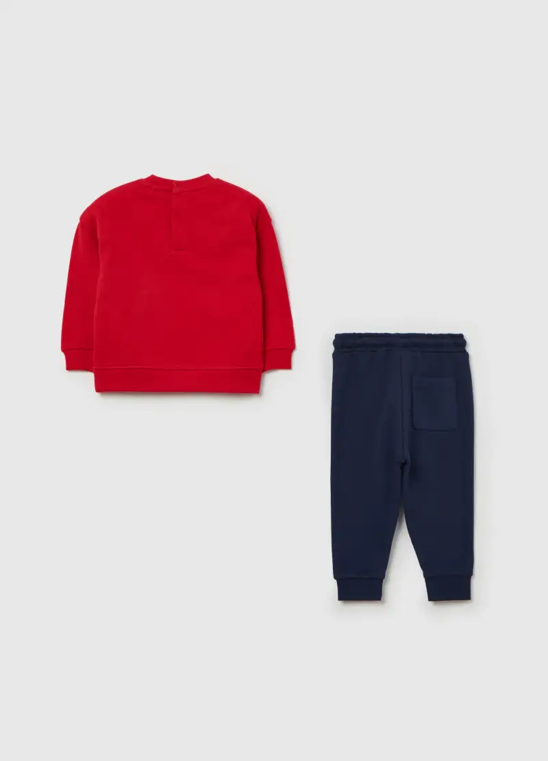 Jogging Set In French Terry Con Stampa, Bambino, Multicolor miniatura 2