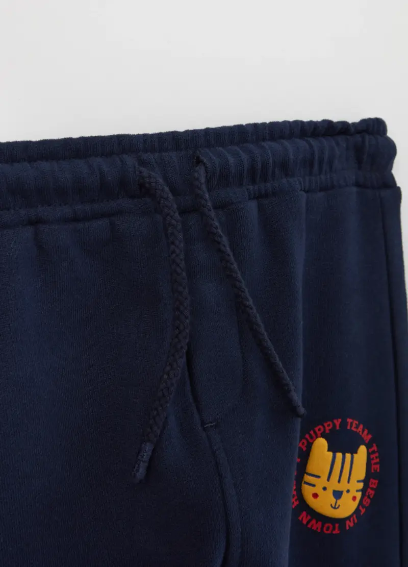 Jogging Set In French Terry Con Stampa, Bambino, Multicolor miniatura 3