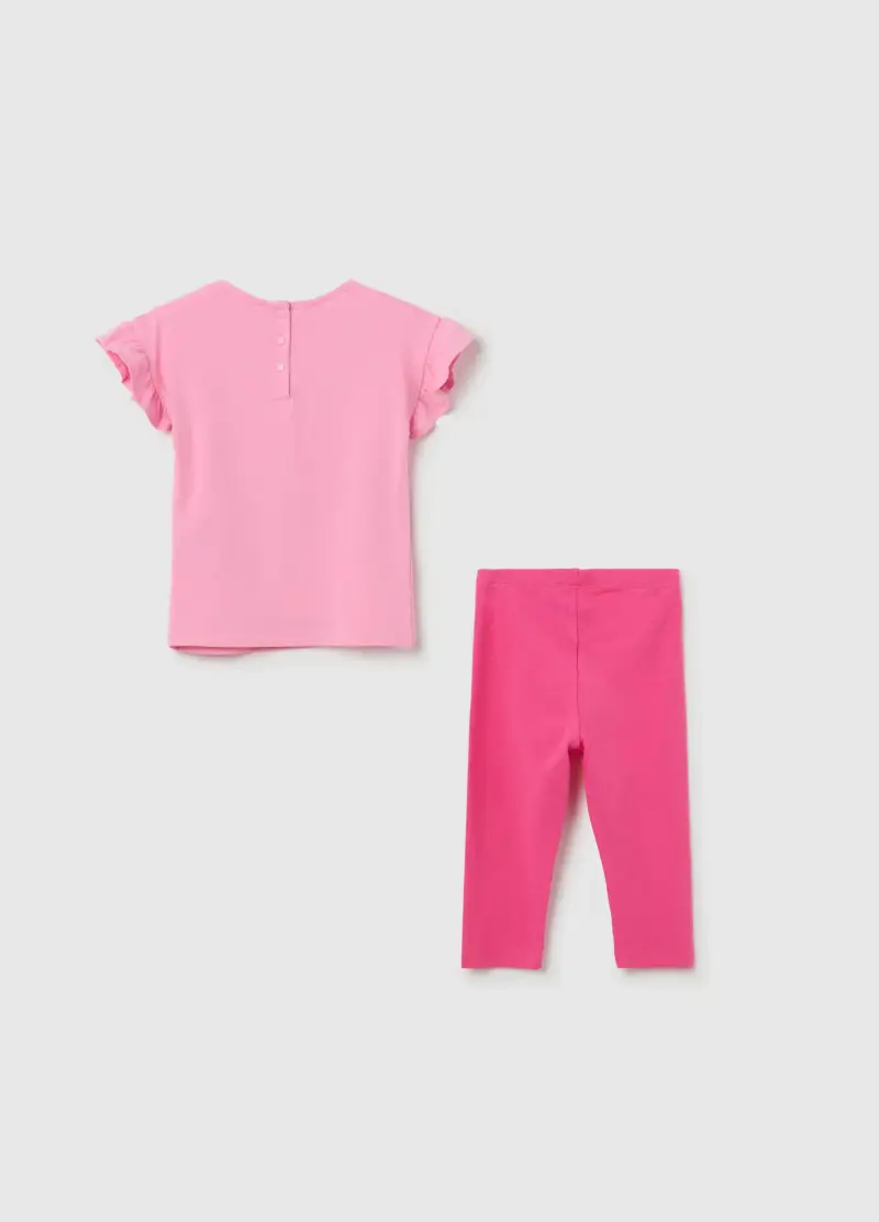 , Jogging Set Stampa Glitter Hello Kitty E My Melody, Bambina, Rosa miniatura 2