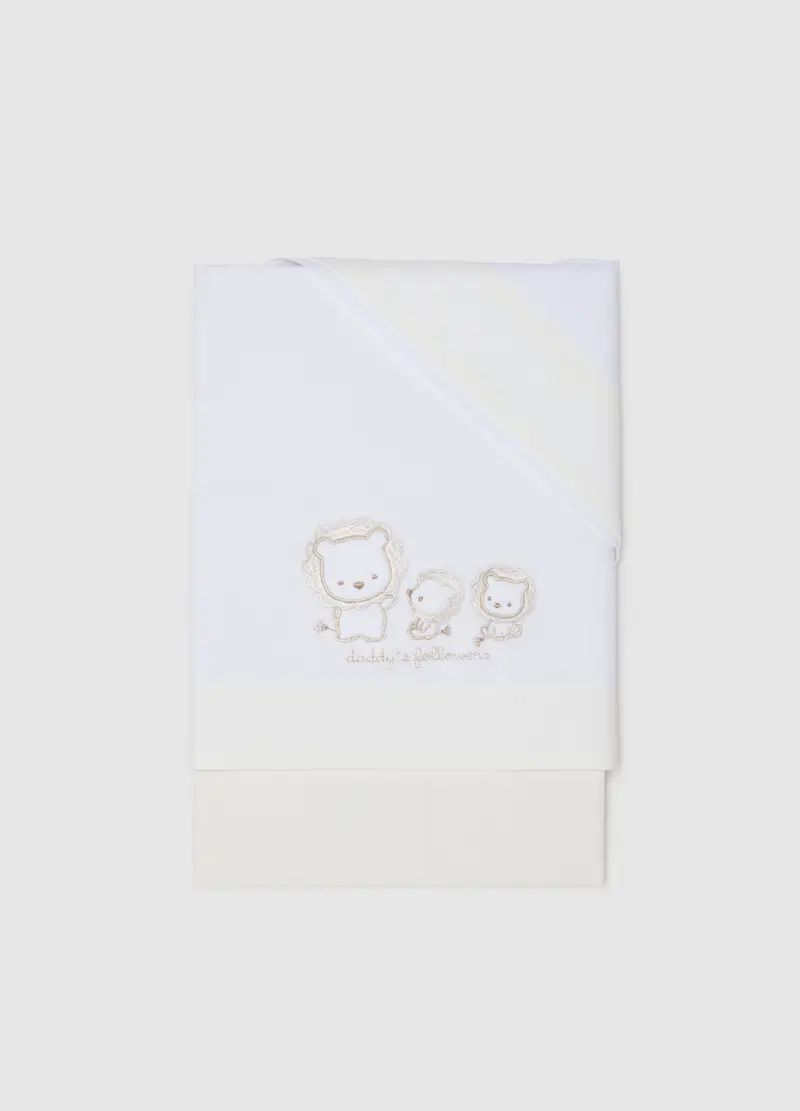 FAGOTTINO, Lenzuola Per Neonati In Puro Cotone Bianche, Unisex, Bianco, Taglia: ONE SIZE