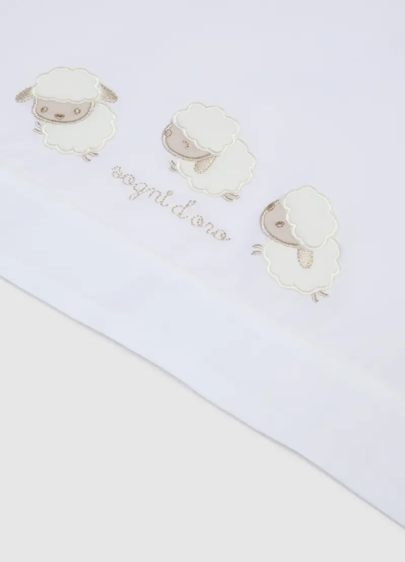 FAGOTTINO, Lenzuolino Bianco Per Culla In Cotone Puro, Unisex, Bianco, Taglia: ONE SIZE miniatura 2