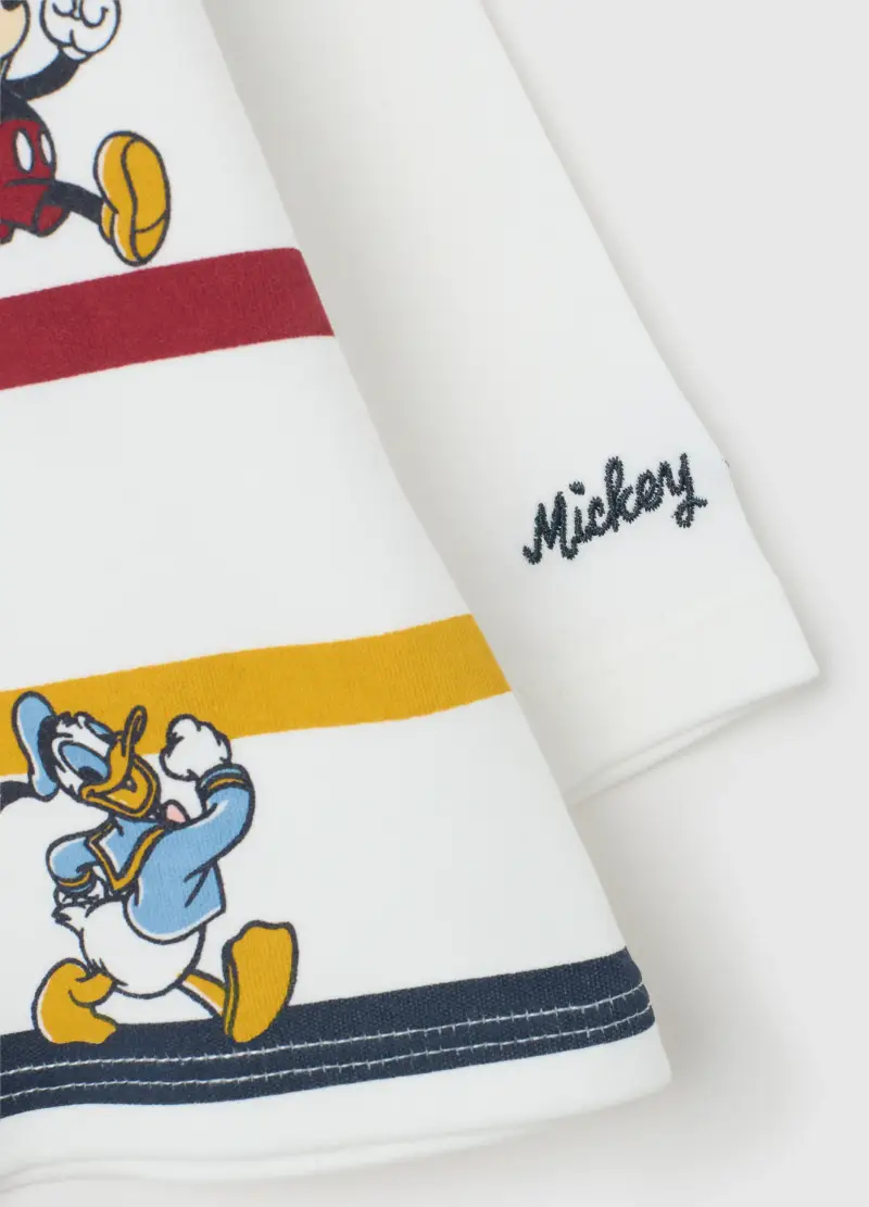 Maglia A Maniche Lunghe In Puro Cotone Multicolor Per Neonati, Neonato, Multicolor miniatura 3