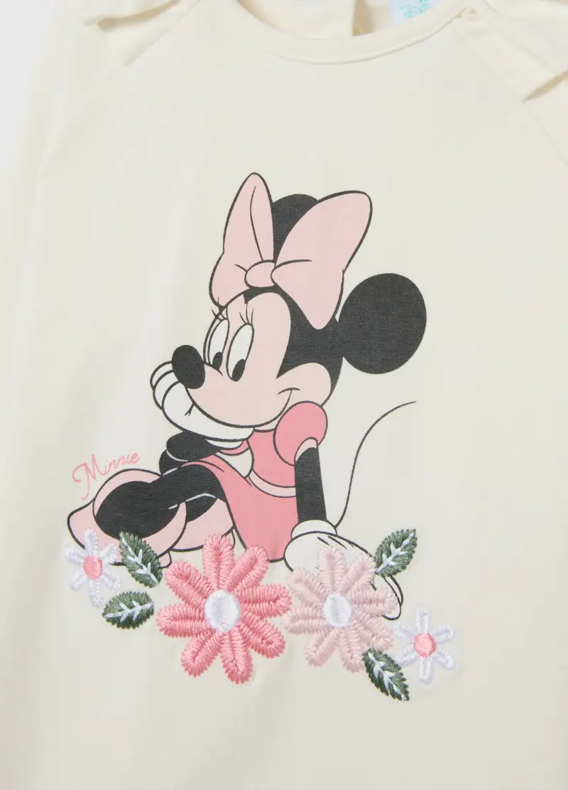 Maglia Da Bambina In Misto Cotone Bianca Regular Fit, Bianco miniatura 3