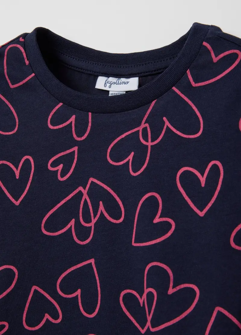 FAGOTTINO, Maglia Da Bambina In Puro Cotone Blu Regular Fit, Blu, Taglia: 9-12 miniatura 2