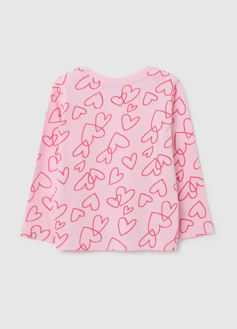 Fagottino Maglia Da Bambina In Puro Cotone Rosa miniatura 2