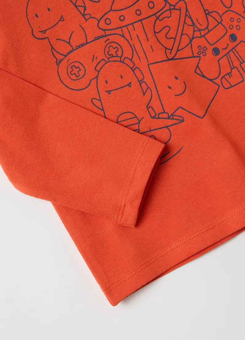 FAGOTTINO, Maglia Da Bambino In Puro Cotone Arancione, Arancione, Taglia: 9-12 miniatura 3