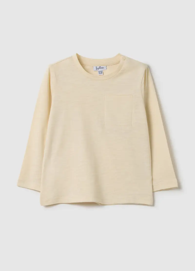 FAGOTTINO, Maglia Da Bambino In Puro Cotone Beige, Beige, Taglia: 9-12