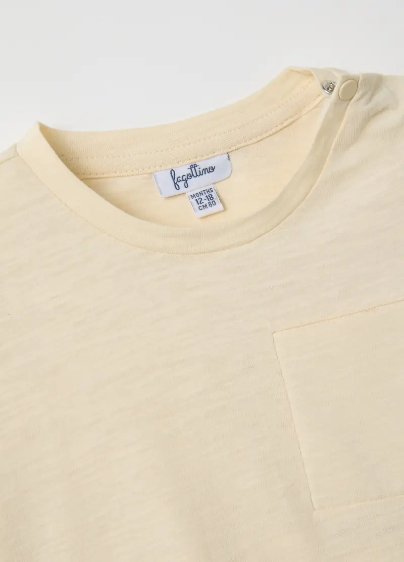 FAGOTTINO, Maglia Da Bambino In Puro Cotone Beige, Beige, Taglia: 9-12 miniatura 2