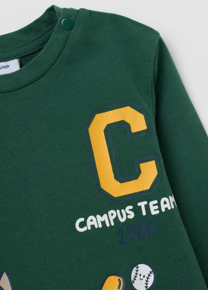 FAGOTTINO, Maglia Da Bambino In Puro Cotone Verde, Verde, Taglia: 12-18 miniatura 2