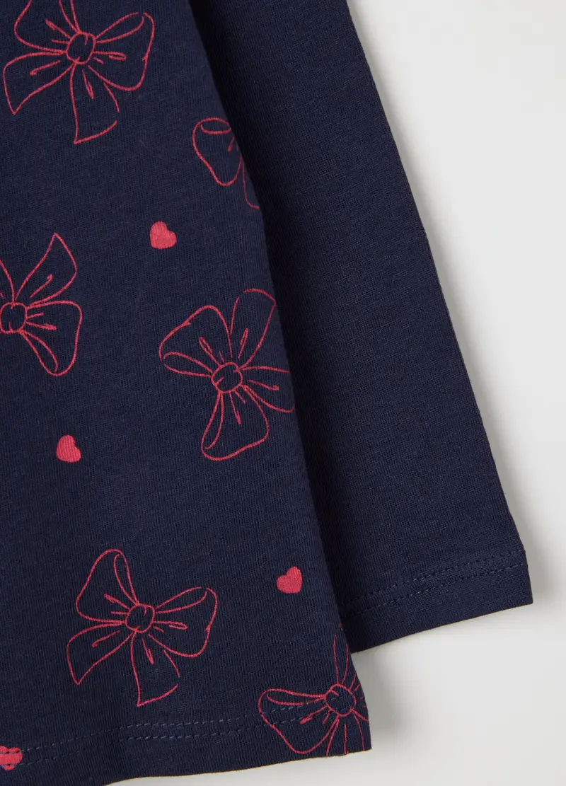 FAGOTTINO, Maglia Da Neonata In Puro Cotone Blu Regular Fit, Bambina, Blu, Taglia: 9-12 miniatura 3