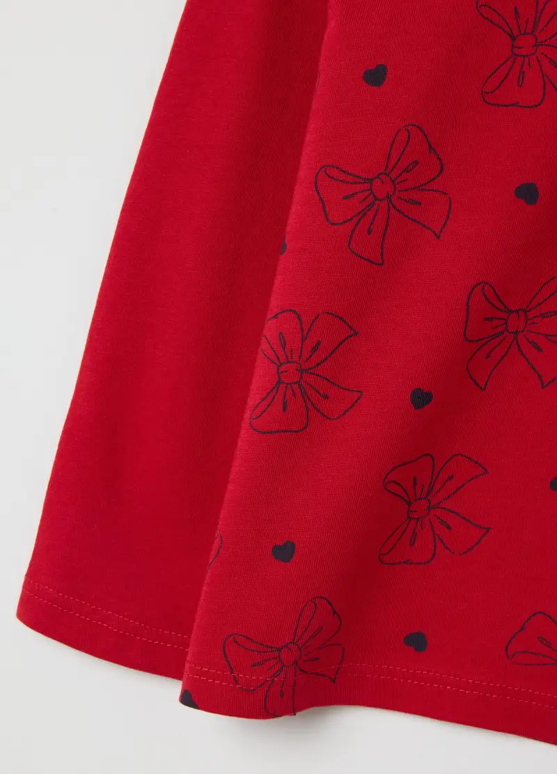 FAGOTTINO, Maglia Da Neonata In Puro Cotone Rossa Regular Fit Con Fiocchi Ricamati, Bambina, Rosso, Taglia: 9-12 miniatura 2