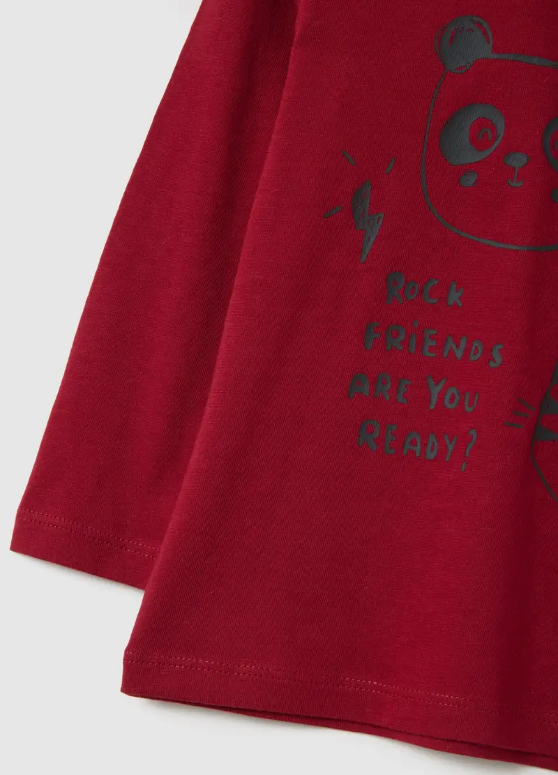 FAGOTTINO, Maglia Da Neonato In Puro Cotone Rosso Regular Fit, Bambino, Rosso, Taglia: 9-12 miniatura 2