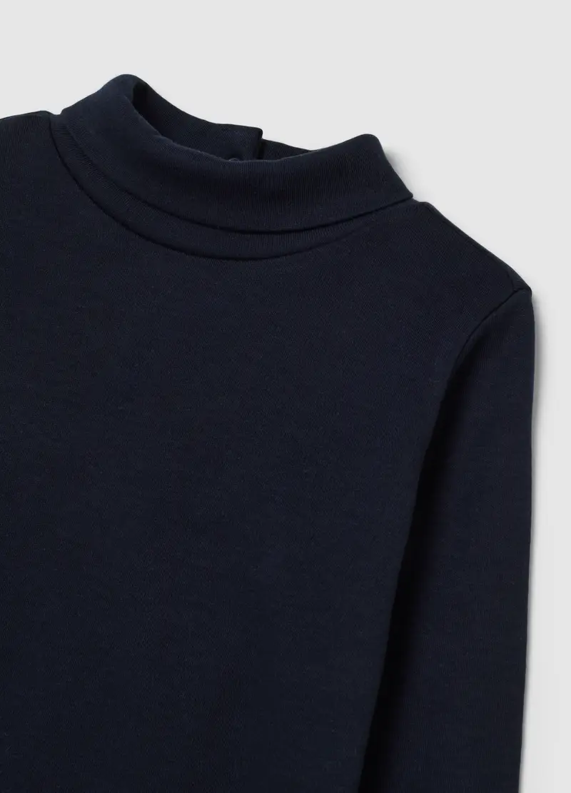 Maglietta Blu A Maniche Lunghe Da Bimba In Puro Cotone Regular Fit, Bambina, Blu miniatura 3